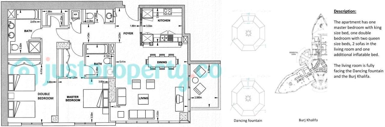 Elite Royal Apartment - Full Burj Khalifa & Fountain View - Pearl 두바이 외부 사진